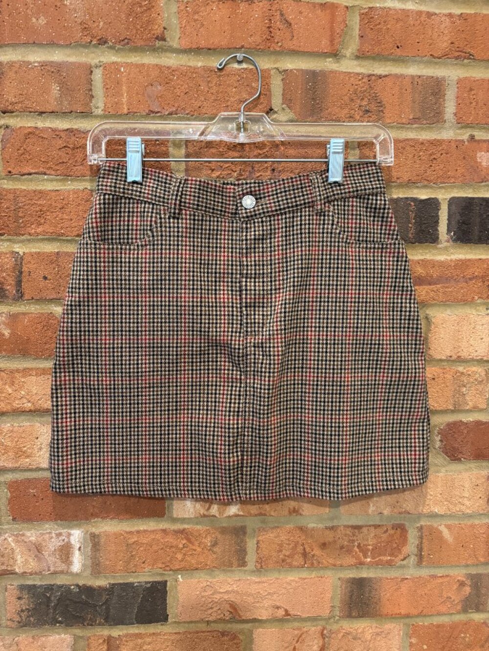 Brandy Melville (John Galt) Plaid Mini Skirt
